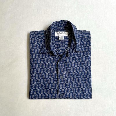 美國品牌 Crossings full pineapple shirts 純棉滿版鳳梨印花 短袖夏威夷衫 vintage