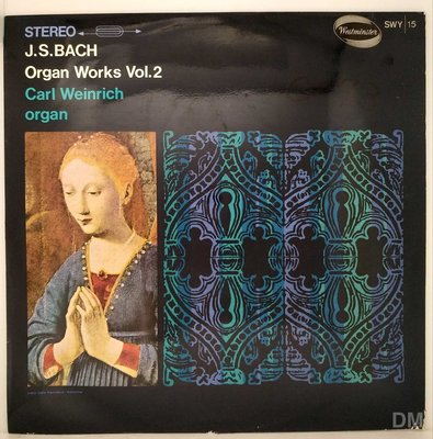 黑膠唱片 Carl Weinrich - Bach Organ Works Vol.2 -1962 Westminste