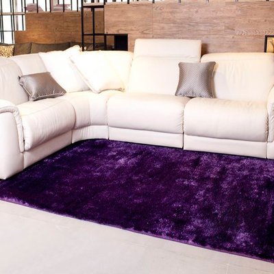 【山德力】長毛地毯-紫 240x340公分 客廳地毯 臥室地毯 床邊毯