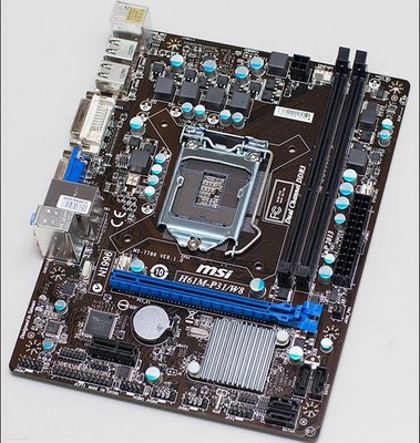 微星 H61M-P31/W8 1155腳位整合式 主機板( 支援Core 2、3代 處理器 )支援 DDR3、附檔板