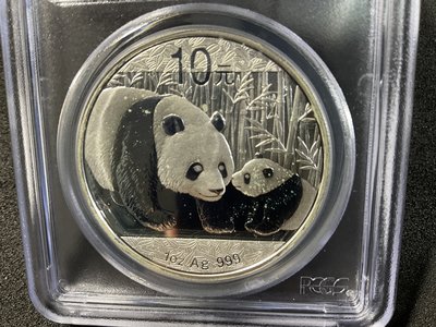 #129、2011年中國熊貓鑑定幣、PCGS MS69高分