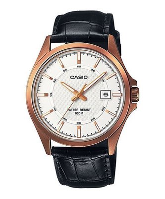 CASIO WATCH 卡西歐抗水100米夜光超清晰LED照明銀面鋼帶腕錶 型號：MTD-1079D-7A1