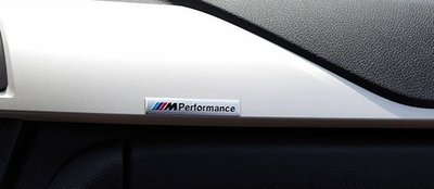 BMW ///M Performance 3D立體內飾貼紙 金屬車貼 F10 F20 F30 (銀色)