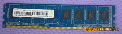 【寬版雙面顆粒】RAMAXEL  DDR3-1600  4G 桌上型二手記憶體 使用正常，個人保固14日