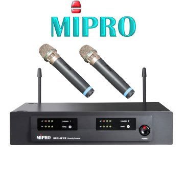 嘉強MIPRO MR-812  UHF無線麥克風~MU-78B音頭~NCC認證號碼:CCAJ11LP0981T0