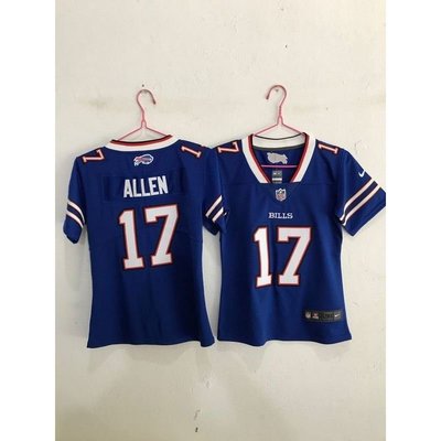 NFL橄欖球球衣Buffalo Bills Josh Allen比爾隊17號 青少年女款