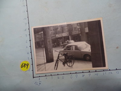 老唱片行,腳踏車 古董黑白,照片,相片