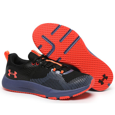 （安妮時尚）安德瑪 UA Charged Engage 男款緩震訓練運動跑步鞋黑藍橘紅 40---46碼