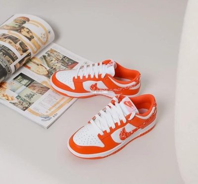 Nike Dunk Low "White Orange" 腰果花白橙 低幫男女滑板鞋 DH4401-103