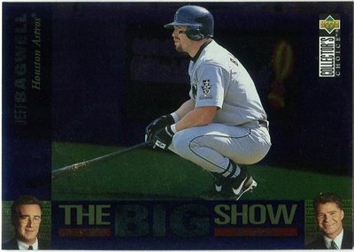 太空人 名人堂球星 Jeff Bagwell 1997 UD CC The Big Show 球卡[H]