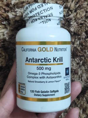 南極磷蝦油，Omega-3 與蝦青素500 mg 家庭号120 粒軟凝膠