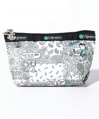 現貨直出 LeSportsac x Snoopy 史努比變形蟲 2724 化妝包收納包 降落傘防水材質 限量 明星大牌同款