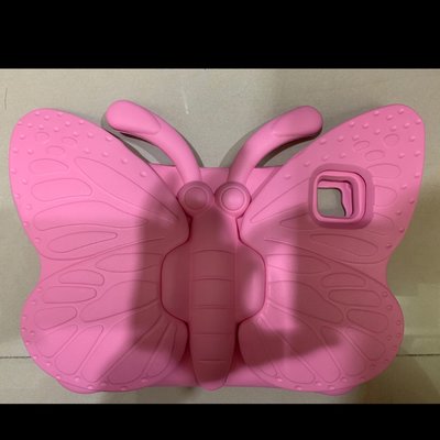 適用於 iPad Pro 11 “第三代 2021 / 2020 Air 4 10.9 ” 兒童可愛蝴蝶架 EVA 保護套（粉色）