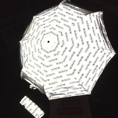 超搶手】全新正品Supreme x ShedRain Reflective Repeat Umbrella 反光