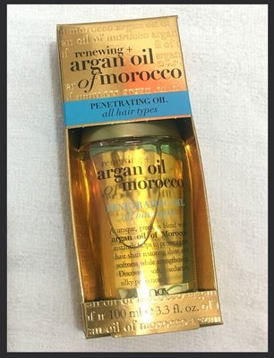 OGX 摩洛哥堅果 護髮油Argan Oil Of Morocco 一般型淺藍,2023年12月空運到台 全新款現貨