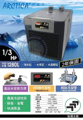 ♋ 秘境水族 ♋ 阿提卡冷卻機冷水機(1/3HP)-原廠公司貨~保固兩年!