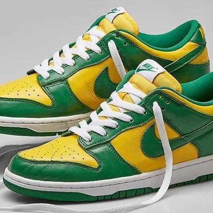 S.G NIKE DUNK LOW SP 巴西Brazil 黃綠BUCK 配色滑板鞋CU1727-700