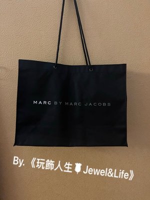 品牌VIP經典贈品系列💯 MARC BY MARC JACOBS 黑色 簡約 字母 紙袋包 帆布包 購物包 托特包