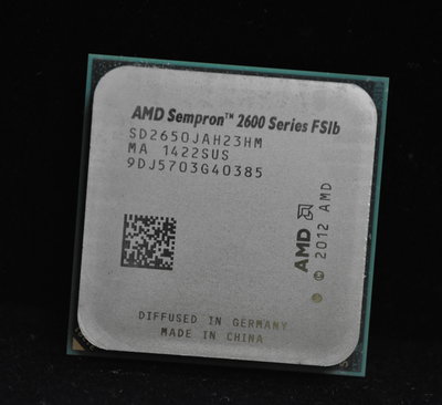 AMD Sempron 2650 (AM1 2.5G 25W 1M 2C2T) 3850 參考