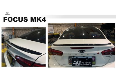 》傑暘國際車身部品《全新 FORD 福特 FOCUS MK4 ST LINE 四門 4D 4門 專用 鴨尾 尾翼 素材