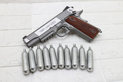 [01] CYBERGUN M1911 CO2槍 附手槍盒 + CO2小鋼瓶 ( BB槍BB彈COLT1911 45手槍