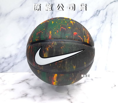 【斯伯特】正品 現貨 NIKE 耐吉Nike Revival Dominate 8P 籃球 7號 掌控 室外 潑墨黑