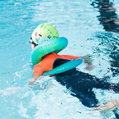 迪卡儂兒童游泳圈寶寶游泳裝備水上玩具網紅加厚浮圈3-6歲NAB E CLJS