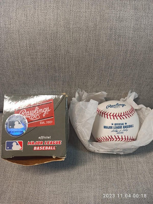(小郭の舖) MLB 美國職棒大聯盟 公式戰 比賽用球(全新) Rawlings 台灣現貨 紙盒破損