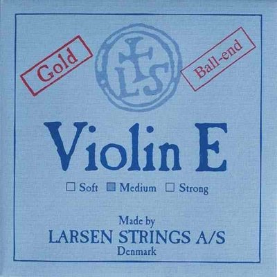 小叮噹的店- 小提琴弦 (第一弦 鍍金 E弦) 丹麥 Larsen Original Medium 淺藍 5521G