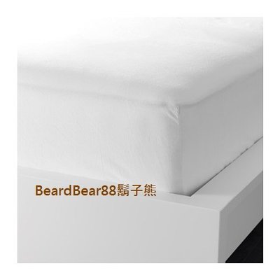 床包,白色 150x200公分, 100%棉製成 天然又耐用, 四周附鬆緊帶 FÄRGMÅRA【鬍子熊】代購