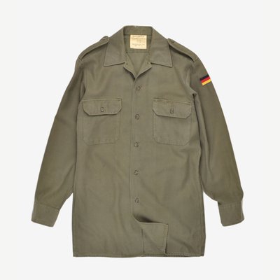 German Army Surplus Shirt R.&amp;A. BECKER 德軍 公發 襯衫 軍裝 軍綠 徽章 布章