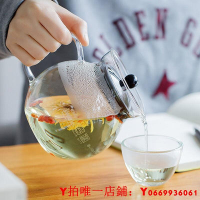 iwaki日本進口玻璃耐高溫茶壺泡茶家用涼水壺小型一人用冷水壺