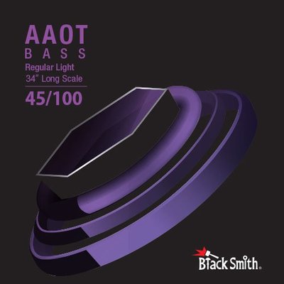 Black Smith AAEB-45100-4-34 碳纖維 AAOT 厚包膜 34吋 4弦 貝斯弦 - 【黃石樂器】