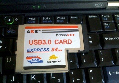 NECXG筆電USB3.0擴充卡PCMCIA二代 ExpressT型口轉usb 3.0 54mm