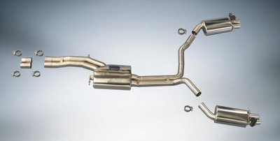 ABT-AUDI-RS6/RS7排氣系統組 (不銹鋼中尾段排氣管和消聲器含閥門).