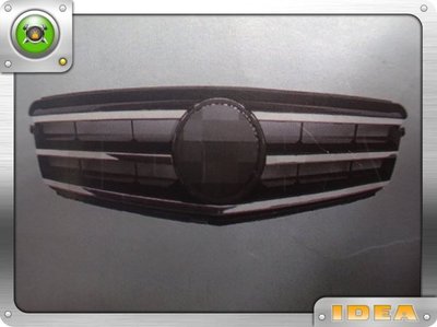 泰山美研社 D7374 BENZ 朋馳 W204 07-14年 跑車大星 鍍鉻黑 水箱罩
