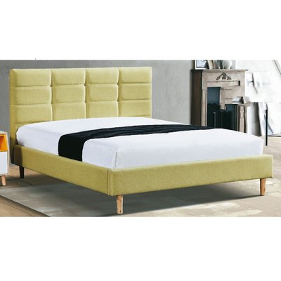 【在地人傢俱】22 Z便宜購-K213淺綠色布面5尺雙人床台/床架 ZSH304-3