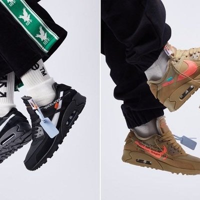 Cheers 】OFF-WHITE x Nike Air Max 90 The Ten 黑色AA7293-001