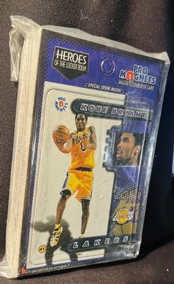 (65) 1998 Pro Magnets Kobe Bryant 磁鐵卡12張一包, 未拆封90年卡