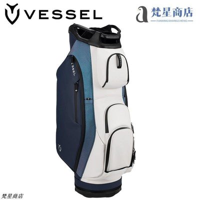 【熱賣精選】新款VESSEL高爾夫球包防水球車專用袋獨立推桿孔golfbag男士袋9寸