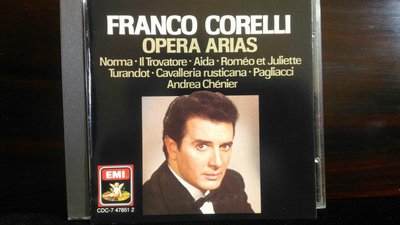 Corelli-Opera Arias柯雷里-歌劇詠嘆調,U.S.A版，片況佳
