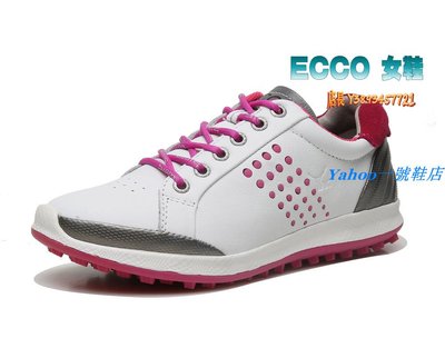 Ｙａｈｏｏ一號鞋店　正貨ECCO GOLF BIOM HYBRID 女士高爾夫球鞋 ECCO休閒鞋 動能混合運動鞋 進口牛皮 151514