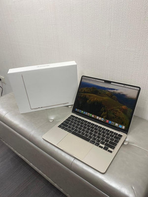 【柏格納】MacBook AIR M3 8G 256G 13吋 A3113 金#二手筆電#保固中#大里中興店H0033