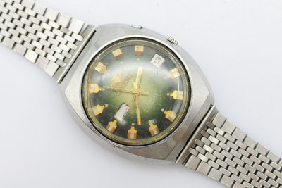 (小蔡二手挖寶網) 日本製 Orient 東方錶 自動上鍊 機械錶 日星期顯示 21石 錶帶損壞 目前無行走 零件錶賣 商品如圖 100元起標 無底價