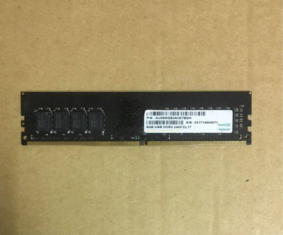 宇瞻 Apacer DDR4 2400 8G 記憶體 AU08GGB24CEYBGH