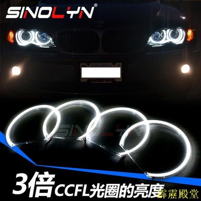 閃電鳥For 寶馬BMW E46 E36 E38 E39大燈  COB LED 天使眼光圈 131 日行燈 亮度是CCF