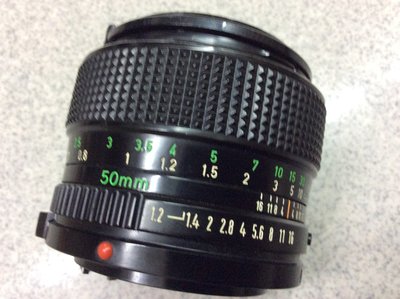 [保固一年][高雄明豐]  CANON NEW FD 50mm F1.2 L 手動對焦 50L  便宜賣