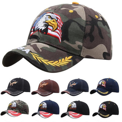 Eagle American Flag USA 刺繡棒球帽