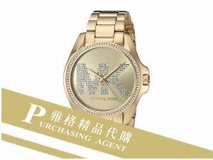 雅格時尚精品代購Michael Kors MK6555 金色鑲鑽 超搶眼 黃金氣息 精品女錶 歐美時尚 美國代購