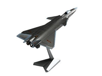 汽車模型 熱銷正豐敦雅 殲20戰斗機1:48 仿真飛機模型 J20隱形合金收藏擺件